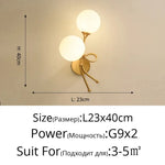 Applique Post-Moderne Design Élégant Verre Lumineux. Murale Chambre