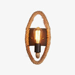 Applique Rustique Vintage Avec Corde Ellipse / Led Murale Chambre