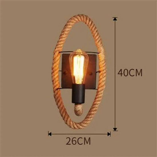 Applique Rustique Vintage Avec Corde Murale Chambre