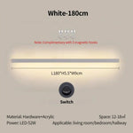 Applique Salon Canapé Élégante Lampe Murale Décorative. Blanc-180Cm / Gradation Tricolore Chambre