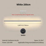 Applique Salon Canapé Élégante Lampe Murale Décorative. Blanc-200Cm / Gradation Tricolore Chambre