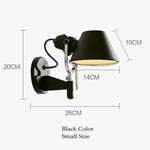 Argent Noir Élégante Lampe Murale Led Design. Applique Chambre