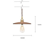 Balyn: Suspension Ronde Bois-Fer Vintage Luminaire Chambre