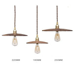 Balyn: Suspension Ronde Bois-Fer Vintage Luminaire Chambre