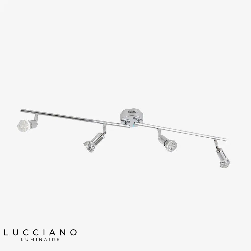 Barre Led Spots Plafonnier Chromé Luminaire Chambre