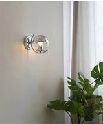 Boule D’espace Argent Lumière Décorative Design Moderne Applique Murale Chambre