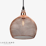 Cage Pendentif Métal Vintage Rose Gold D Luminaire Chambre