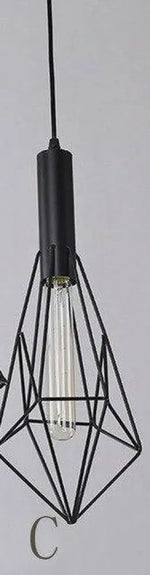 Cage Suspension Pyramidale Diamond C Luminaire Chambre