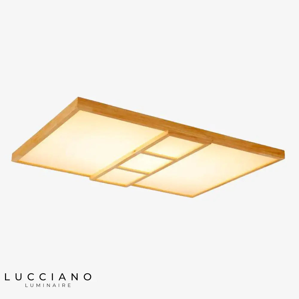 Carré Led En Bois Design Luminaire Cuivre