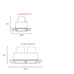 Carré Led Encastrable Milazzo Luminaire Chambre