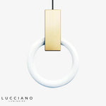 Cercle Éclairé Scandinave Suspension Design Luminaire Chambre