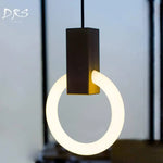 Cercle Éclairé Scandinave Suspension Design Luminaire Chambre