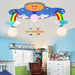 Ciel Arc-En-Ciel Balançoire Plafonnier Enfant Luminaire Chambre