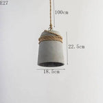 Ciment Et Cordage: Suspension Rétro B Luminaire Chambre