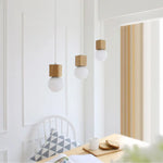 Cube En Bois Suspendu Luminaire Chambre