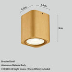 Cube Led Design En Métal Coloré Doré Luminaire Chambre