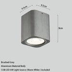 Cube Led Design En Métal Coloré Gris Luminaire Chambre