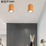 Cube Led Moderne En Bois Loft Luminaire Chambre