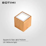 Cube Led Moderne En Bois Loft / S Naturelle Luminaire Chambre