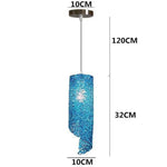 Cylindre Led Couleur Home Bleu Luminaire Chambre