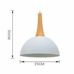 Demi-Boule Colorée Sur Support Bois A / Blanc Luminaire Chambre