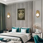 Design Américain Luxueux Or Led Lampe Décorative Applique Murale Chambre