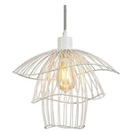 Design De Suspension Cage Colorée Blanc Luminaire Chambre