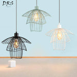 Design De Suspension Cage Colorée Luminaire Chambre