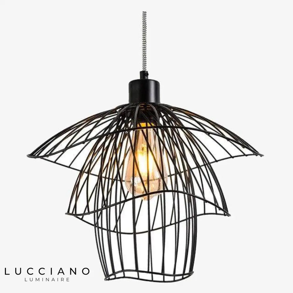 Design De Suspension Cage Colorée Luminaire Chambre