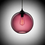 Design De Suspension En Verre Coloré Rose / 20Cm Luminaire Chambre