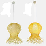 Design De Suspension Woven En Bambou Luminaire Chambre