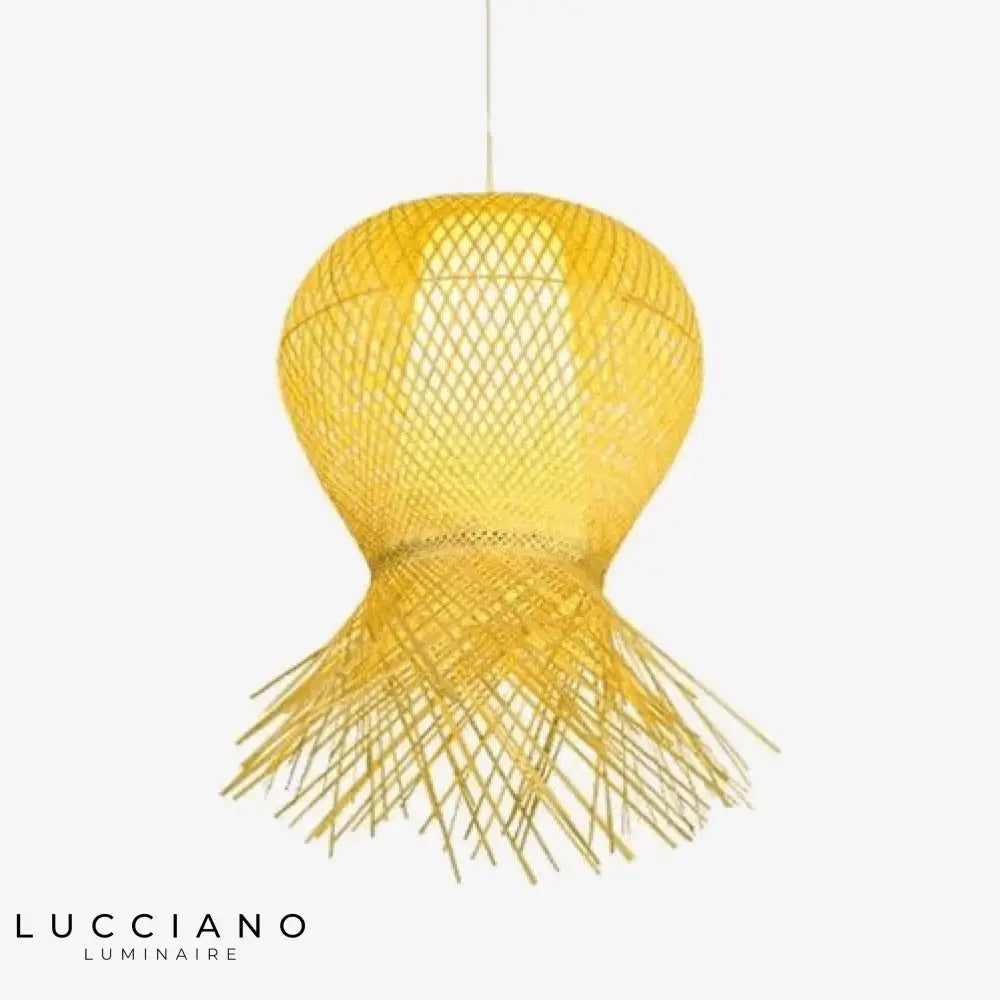 Design De Suspension Woven En Bambou Luminaire Chambre