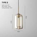 Design Industriel En Suspension Led Ambrée E Luminaire Chambre