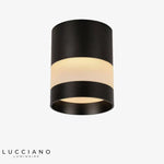 Design Led Rond Loft Avec Bande Lumineuse Noir / Froide 7W Luminaire Chambre