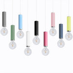 Design Led Tube Coloré Suspendu Luminaire Chambre