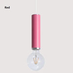 Design Led Tube Coloré Suspendu Rouge Luminaire Chambre