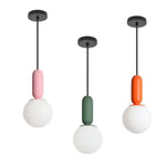 Design Moderne Suspension Tubes Colorés Luminaire Chambre