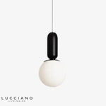 Design Moderne Suspension Tubes Colorés Noir Luminaire Chambre