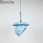 Design Moderne Tasse Céramique Colorée Bleu Luminaire Chambre