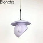 Design Moderne Tasse Céramique Colorée Violet Luminaire Chambre