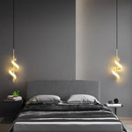 Design Ondulé Polino En Led Métal Luminaire Chambre