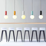 Design Suspension Boule Couleurs Macaron Luminaire Chambre