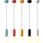 Design Suspension Boule Couleurs Macaron Luminaire Chambre