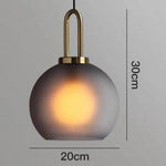 Design Suspension Boule En Verre C - 20Cm Luminaire Chambre