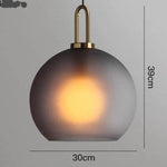 Design Suspension Boule En Verre C - 30Cm Luminaire Chambre