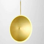 Design Suspension Disque Dorée Led B / 20Cm Luminaire Chambre