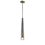 Design Suspension Verre Cristal Led Luxury Luminaire Cuivre