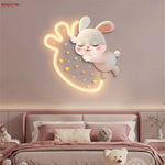 Dessin Animé Fraise Lapin Décorative Chambre Lumineuse Douce Applique Murale