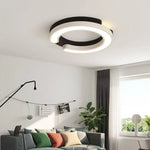 Double Cercle Led Plafonnier Study Luminaire Chambre