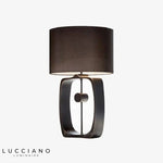 Élégante Lampe Led Noire Arrondie Luminaire Chambre